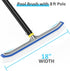 4ft 8ft 18" Swimming Pool Brush with Pole, - Pool Brush Head for Above Ground, Inground Pools, Cleaning Scrubber Tools