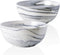 Yundu 9'' Deep and Large Mixing Bowls, 84 oz Porcelain Serving Bowls for Pasta, Fruit, Soup, Salad, Set of 2-Grey