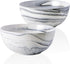 Yundu 9'' Deep and Large Mixing Bowls, 84 oz Porcelain Serving Bowls for Pasta, Fruit, Soup, Salad, Set of 2-Grey