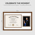 11x18 11 18 8.5 11 5x7 Set 1 Homeforia Brown Diploma Frame with Photo, High End Oak x Certificate Wood Frame with Mat x