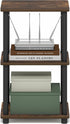 3-Tier Furinno Turn-N-Tube Storage Shelves, Open Frame Book Shelf, Standing Corner Shelf, Toolless Assembly, Open
