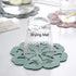 Set of 4 Silicone Trivet Mats - Hot Pot Holder for Table & Countertop, Non-Slip & Heat Resistant (Teal)