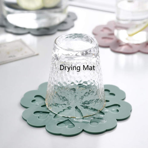Set of 4 Silicone Trivet Mats, Hot Pot Holders for Table and Countertop, Non-Slip Heat Resistant Kitchen Pads