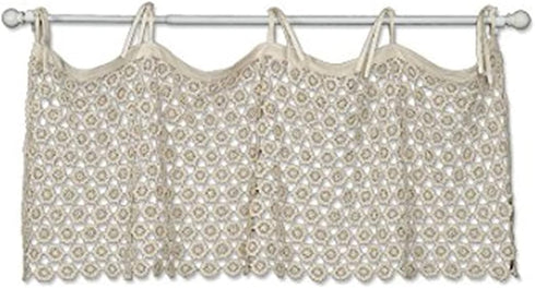 Crochet Envy 45x16 Valance in Natural