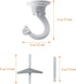 Hotop 6 Pieces Swag Ceiling Hooks - Heavy Duty Hanging Plants Toggle Hooks for Indoor Outdoor Use