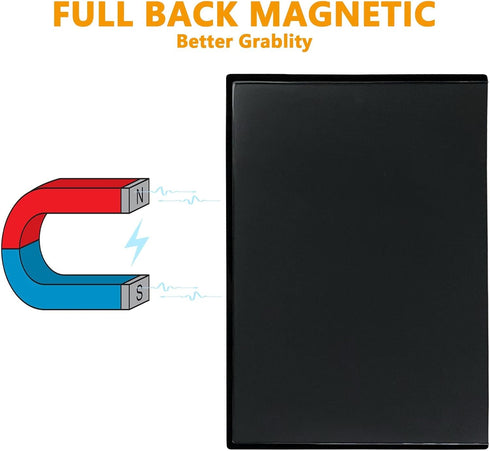 Mingting 10pcs 5x7 Magnetic Picture Frames for Refrigerator, Reusable Magnets Fridge Photo Sleeves for Refrigerator