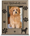 BELLA BUSTA Best Goldendoodle Ever Dog Photo Frame, Engraved Leather Picture Frame (5 x 7 Vertical)