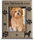 BELLA BUSTA Best Goldendoodle Ever Dog Photo Frame, Engraved Leather Picture Frame (5 x 7 Vertical)
