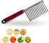 Crinkle Cutter Knife, Stainless Steel Cutting Tool for Potato, Carrot, Vegetable French Fry, Kids Lunch Accessories