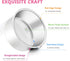 E-far 4 Inch Small Cake Pan Set of 4, Stainless Steel Mini Round Baking Pans, Non-Toxic & Healthy, Dishwasher Safe