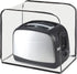 QEES Toaster Cover, 2 Slice, Transparent Polyester, Dustproof, Universal Size, Microwave Oven Cover