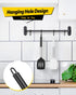 Pack of 2 Silicone Solid Turner, Non Stick Slotted Kitchen Spatulas, High Heat Resistant Cooking Utensils (Black+White)