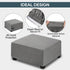 NeColorLife Velvet Ottoman Cover Square Storage Ottoman Slipcover Thick Stretchable Footrest Stool Covers with Elastic