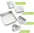 TeamFar 9 Inch Square Cake Pan, Stainless Steel Baking Roasting Pan for Cake, Brownie, Lasagna, Dishwasher Safe