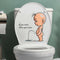 Cartoon Villain Toilet Stickers, Clean Your Piss Funny Decals, Waterproof Vinyl Wall Art for Bathroom Decoration