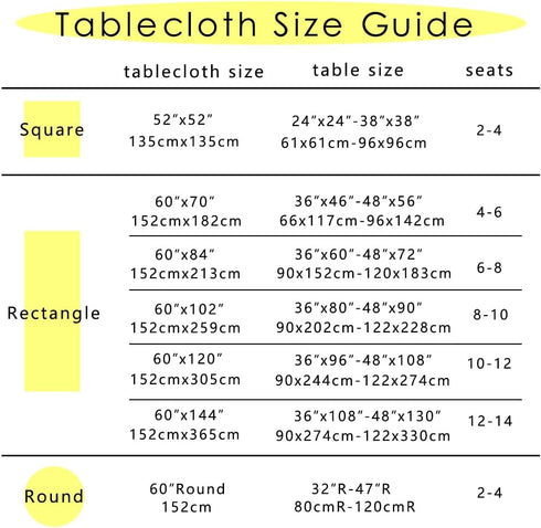 MANGATA CASA Yellow Gingham Tablecloth for Rectangle Tables, Waterproof Kitchen & Table Linens, Light Yellow 60x102in