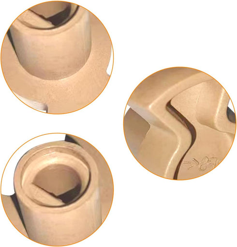 SDTC Tech 2 PCS Microwave Turntable Coupler, "D" Port Shaft Length 0.59" for Microwave Oven Replacement