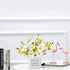 AIFUSI Artificial Flowers, Mini Silky White Daisy Decor in Vase for Home Indoor Centerpiece