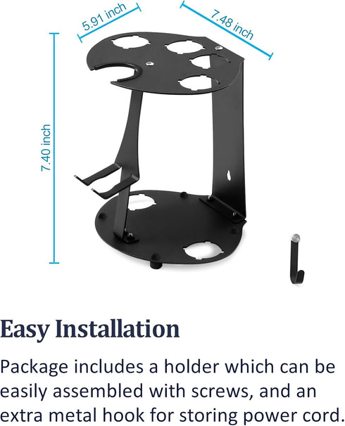 Curling Iron Holder Attachments for Dyson Airwrap, Desktop Organizer Stand, Hair Wrap Storage Rack for Bathroom