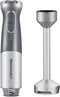 Elite Gourmet EHB1300 Cordless Rechargeable Hand Blender, Stainless Steel Blade, Variable Speed Blending, One-Touch