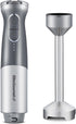 Elite Gourmet EHB1300 Cordless Rechargeable Hand Blender, Stainless Steel Blade, Variable Speed Blending, One-Touch