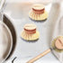 3 Packs, AMERWASH PLUS Classic Dish Brush Replacement Head Natural Bristle Tampico Fiber for All Purpose Cleaning