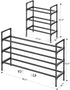 Closet 17.3~30.2L 22.4H Kitsure Shoe Rack for - Expandable Shoe Rack for Entrance, Rustproof Shoe Organizer