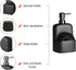 20oz Dish Soap Dispenser - Kitchen Soap Dispenser with Sponge Holder Matte Ceramic Soap Daddy Dispenser for Kitchen