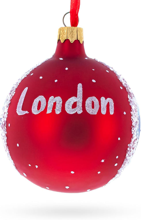 London City, United Kingdom Glass Ball Christmas Ornament, 3.25 Inches