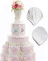 KALAIEN 5pcs Stainless Steel Peony Cutter, 2pcs Fondant Silicone Mold for Sugarcraft Flower Making