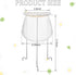 2 Pack White and Silver Jelly Strainer Stand with Bag Reusable Jelly Filter Bags for Straining Stainless Steel Sieve