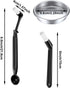 Coffee Machine Cleaning Set, 4 Pieces with Brush, Spoon, and 58 mm Stainless Steel Back Flush Insert