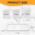 Ayiaren Wooden Flatware Caddy, White Cutlery Holder with Wood Tray for Kitchen Counter, Knife Fork Spoon Organizer