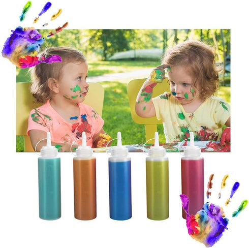 15 PCS 8oz Squeeze Bottles, Plastic Condiment Bottles with Twist On Cap for Sauces and Paint