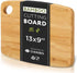 Daniks 100% Organic Bamboo Cutting Board, Heavy Duty Wood Chopping Board, Extra-Thick for Serving, Meat & Veggies, 13x9"