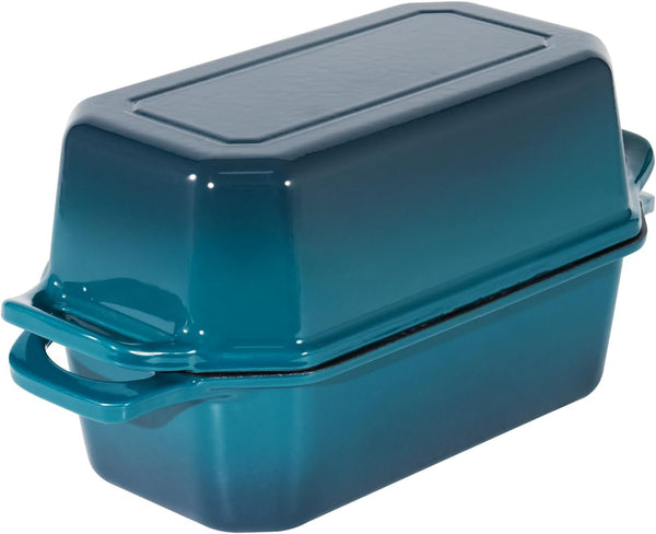 Flavehc Bread Pan Cast Iron Loaf Pan with Lid Bread Loaf Pan