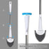 Hillyfe Set,Silicone Brush,5 Toilet Brush and Holder Removable Cleaner PCS Toilet Bowl Cleaner Tablets and Wall-Mount