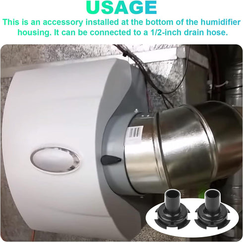 4223 Drain Spud for Aprilaire 600 Humidifier, Nipple Funnel Fit Models: 500 & 600