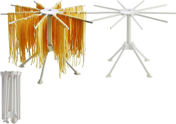 Zxmissu 2 Pack Foldable Pasta Drying Rack, Homemade Fresh Spaghetti Stand Collapsible Dryer