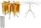Zxmissu 2 Pack Foldable Pasta Drying Rack, Homemade Fresh Spaghetti Stand Collapsible Dryer