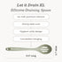 Starpack 'Let it Drain' XL Silicone Slotted Spoon, Large Heat Resistant Cooking Spoon for Non-Stick Serving
