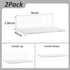 9 Inches 2 Pack, Plants(9 inch, Sezanrpt Acrylic Wall Shelves Floating Shelf for Wall Mounting, Acrylic Display Ledges