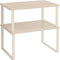 SONGMICS Cabinet Organizer Shelf, Set of 2 Kitchen Counter Shelves, Kitchen Storage,