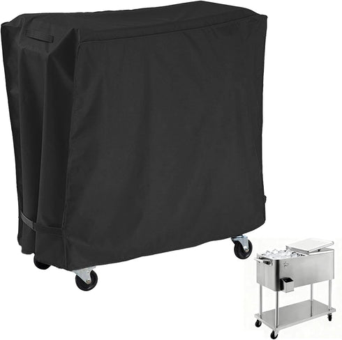 AKEfit Patio Cooler Cart Cover,Waterproof Ice Chest Cart Cover Fits 65-80 Quart