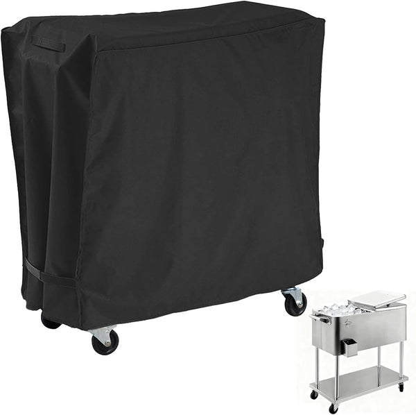 AKEfit Patio Cooler Cart Cover,Waterproof Ice Chest Cart Cover Fits 65-80 Quart