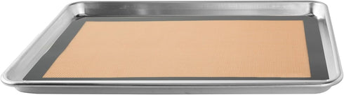 GRIDMANN Pro Silicone Baking Mat, Set of 2 Non-Stick Half Sheet, Food Safe Tray Pan Liners