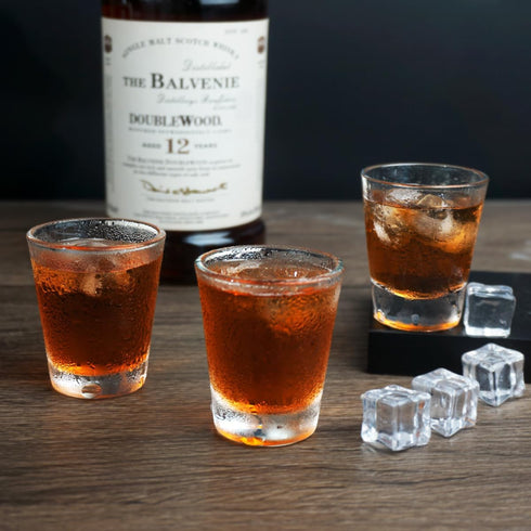 BCnmviku Clear Shot Glasses Sets with Heavy Base, 1.5 oz (10 Pack)