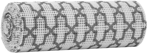 Duck Non-Adhesive Shelf Liner EasyLiner, 12-Inch x 20 Feet, Grey Geo
