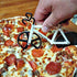 TOUR de PIZZA Bicycle Pizza Cutter - Dual Non-Stick Stainless Steel Cutting Wheels - Dishwasher Safe with Display Stand