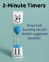 2 Toothbrush Timer for Kids - Minute Sand Timer for Brushing Teeth - Tooth Brush Time Sand Clock - Two Minute Hour